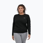 Dámske tričko longsleeve Patagonia P-6 Logo Responsibili-Tee black