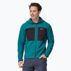 Pánska softshellová bunda Patagonia R2 TechFace Hoody belay blue