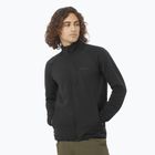 Pánska trekingová mikina Salomon Lightwarm Full Zip deep black