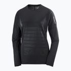 Pánske bežecké tričko s dlhým rukávom Salomon Sense Aero Tee GFX deep black/black
