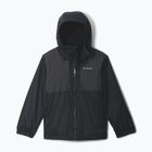 Detská bunda do dažďa  Columbia Rainy Trails II Fleece mountain black/black slub