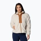 Dámska mikina Columbia Boundless Discovery Sherpa Full Zip II chalk/camel brown