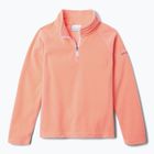 Detská fleecová mikina Columbia Glacial Fleece hot coral