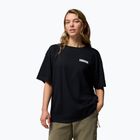 Dámske trekingové tričko Columbia Rolling Bend Graphic Oversized Tee Black/Mountainview