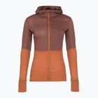 Dámska trekingová mikina icebreaker Merino 200 Realfleece Descender Zip Hoodie dusty clay