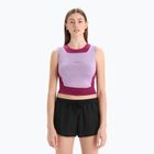 Dámska termoregulačná tričko icebreaker Zoneknit Cropped Bra-Tank purple gaze