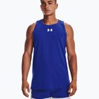 Under Armour Baseline Cotton Tank pánske basketbalové tričko modré 1361901