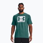 Pánske tričko Under Armour Boxed Sportstyle coastal teal/white