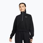 Dámska mikina Nike Sportswear Phoenix Fleece 1/2 Zip Cropped black/sail