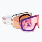 Dámske lyžiarske okuliare Giro Ella white lx stripe/rose gold/infrared