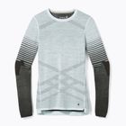 Dámska termoakčná mikina Smartwool Intraknit Thermal Merino Base Layer Pattern Crew aqua