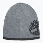 Zimná čiapka pánska Timberland Reversible Logo Beanie light grey heather