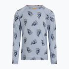 Detská termo mikina Icebreaker Merino 200 Oasis Crewe Bear Tour Zinc Blue/Aop