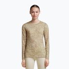 Dámske tričko longsleeve icebreaker Merino 200 Oasis Crewe Moss Bloom cumin/undyed/aop