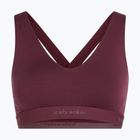 Termo podprsenka icebreaker Merino 125 Cool-Lite Sprite Racerback dark berry
