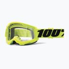 100% Strata 2 fluo yellow/clear cyklistické okuliare