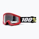 Detské cyklistické okuliare 100% Strata Mini groom červené/čierne