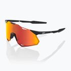 Slnečné okuliare 100% Hypercraft XS soft tact black/hiper red multilayer mirror