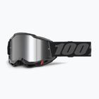 Cyklistické okuliare 100% Accuri 2 black/silver mirror