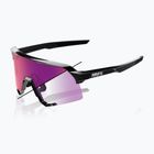 Slnečné okuliare 100% S3 LE gloss black/purple flash mirror photochromic