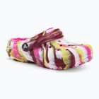 Detské žabky Crocs Classic Lined Marbled Clog electric pink/multi