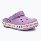 Detské šľapky Crocs Bayaband Charm Band Clogs orchid