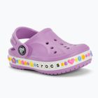 Detské šľapky Crocs Bayaband Charm Band Clog Toddler orchid