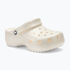 Dámske šľapky Crocs Classic Platform Glitter chalk