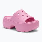 Dámske šľapky Crocs Stomp Slide pink tweed