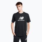 New Balance Essentials Stacked Logo Co pánske tréningové tričko čierne NBMT31541BK