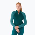 Dámska termoaktívna mikina Smartwool Classic Thermal Merino Baselayer 1/4 Zip Boxed emerald