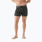 Pánske termo boxerky Smartwool Merino Print Boxer Brief black gone camping