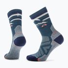 Dámske trekingové ponožky Smartwool Hike Light Cushion New Pattern Crew twilight blue