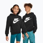Detská mikina Nike Club Fleece Hoodie black/white