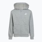 Detská mikina Nike Sportswear Club Fleece dark grey heather/base grey/white