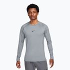 Pánske tréningové tričko longsleeve Nike Pro Warm smoke grey/black