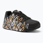 Detská obuv SKECHERS JGoldcrown Uno Lite Metallic Love black/gold