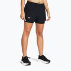 Dámske bežecké šortky Under Armour Fly By 2v1 black/black/reflective