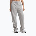 Dámske nohavice Under Armour Rival Fleece Straight Mod gray light heather/white