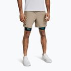 Men's training shorts Under Armour UA Vanish Woven 6in timberwolf taupe/black