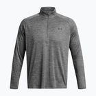 Pánska mikina Under Armour Tech Textured 1/2 Zip LS castlerock/black