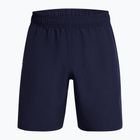 Pánske tréninkové šortky Under Armour Tech Woven Wordmark midnight navy/white