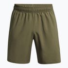 Pánske tréninkové šortky Under Armour Tech Woven Wordmark marine od green/black
