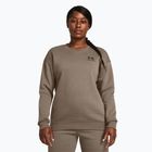 Under Armour dámska mikina Essential Fleece Crew taupe dusk/black