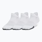 Dámske tréningové ponožky Under Armour Breathe NS Tab 3 Pack white/white/halo grey