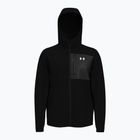 Pánska tréningová bunda Under Armour Shield s kapucňou, čierna / biela