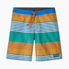 Pánske šortky Patagonia Wavefarer Boardshorts fitz stripe/pufferfish gold
