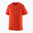 Pánske tričko Patagonia Cap Cool Merino Blend Graphic Shirt fitz roy strata/pollinator orange