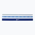 Čelenky Nike Mixed Width Headband 3 ks light armory blue/university blue/white