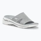 Dámske šľapky SKECHERS Go Walk Arch Fit Joyful gray